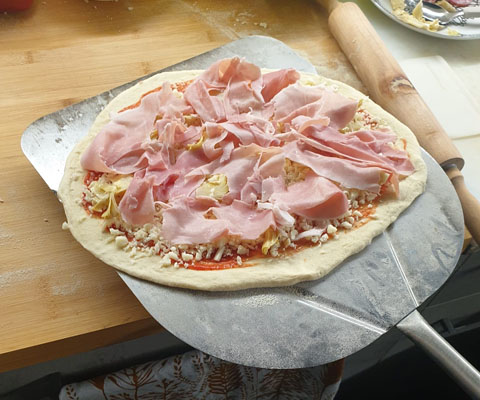 Pala rettangolare per pizza
